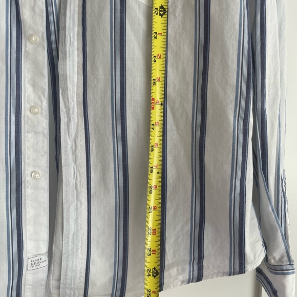 Like New Frank & Eileen Barry Striped Button Down Shirt. Medium - Picture 8 of 10